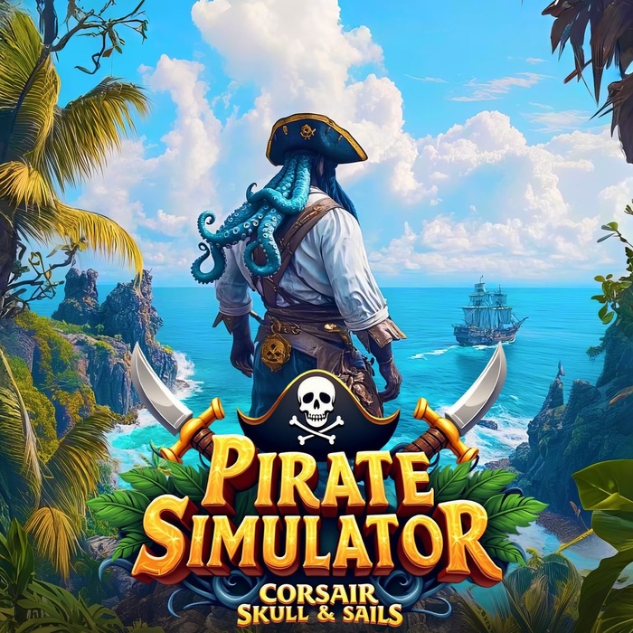 Pirate Simulator - Corsair Skull & Sails