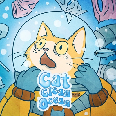 Cats Clean Ocean