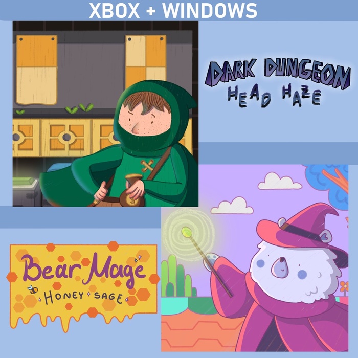 Dark Dungeon Head Haze / Bear Mage Honey Sage (Bundle)