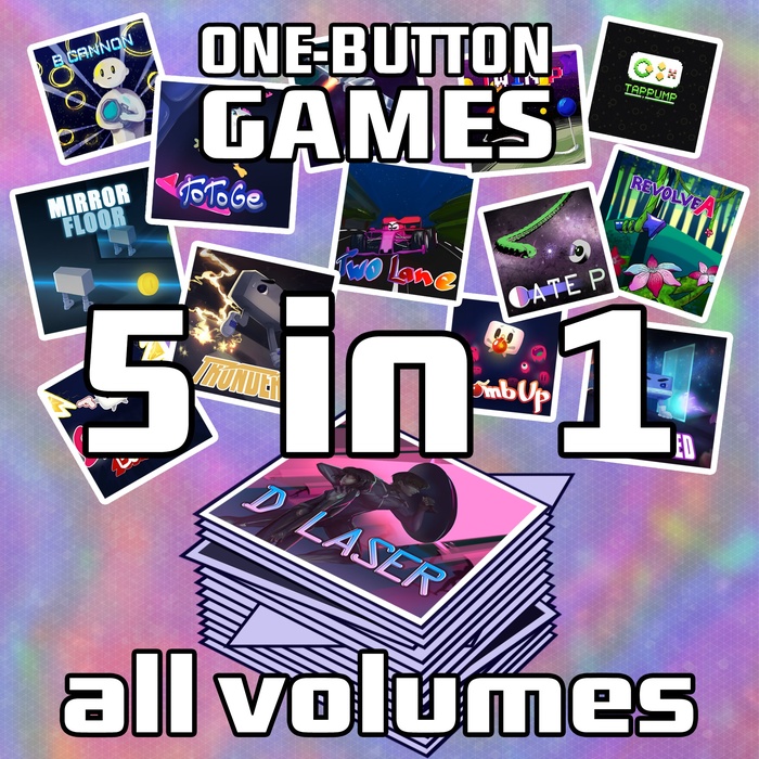 One Button Games 5-in-1 all volumes bundle