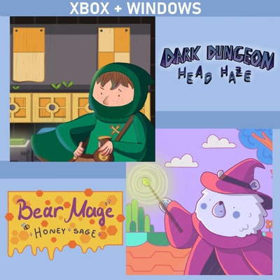 Dark Dungeon Head Haze / Bear Mage Honey Sage (Bundle)