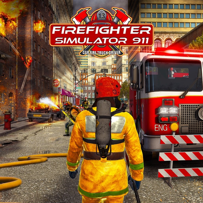 Firefighter Simulator 911 : Car Fire Truck Driver