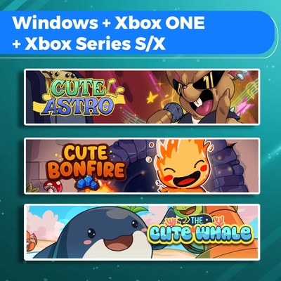 Cute Astro + Cute Bonfire + The Cute Whale (Bundle)
